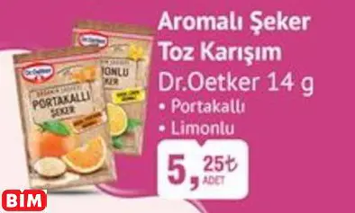 DR.OETKER  AROMALI ŞEKER TOZ KARIŞIM